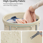 Wheeled laundry baskets, rolling laundry baskets, round laundry carts