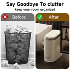 Smart bathroom trash can with sensors, suitable for smart home kitchens and bathrooms.