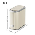 Smart bathroom trash can with sensors, suitable for smart home kitchens and bathrooms.